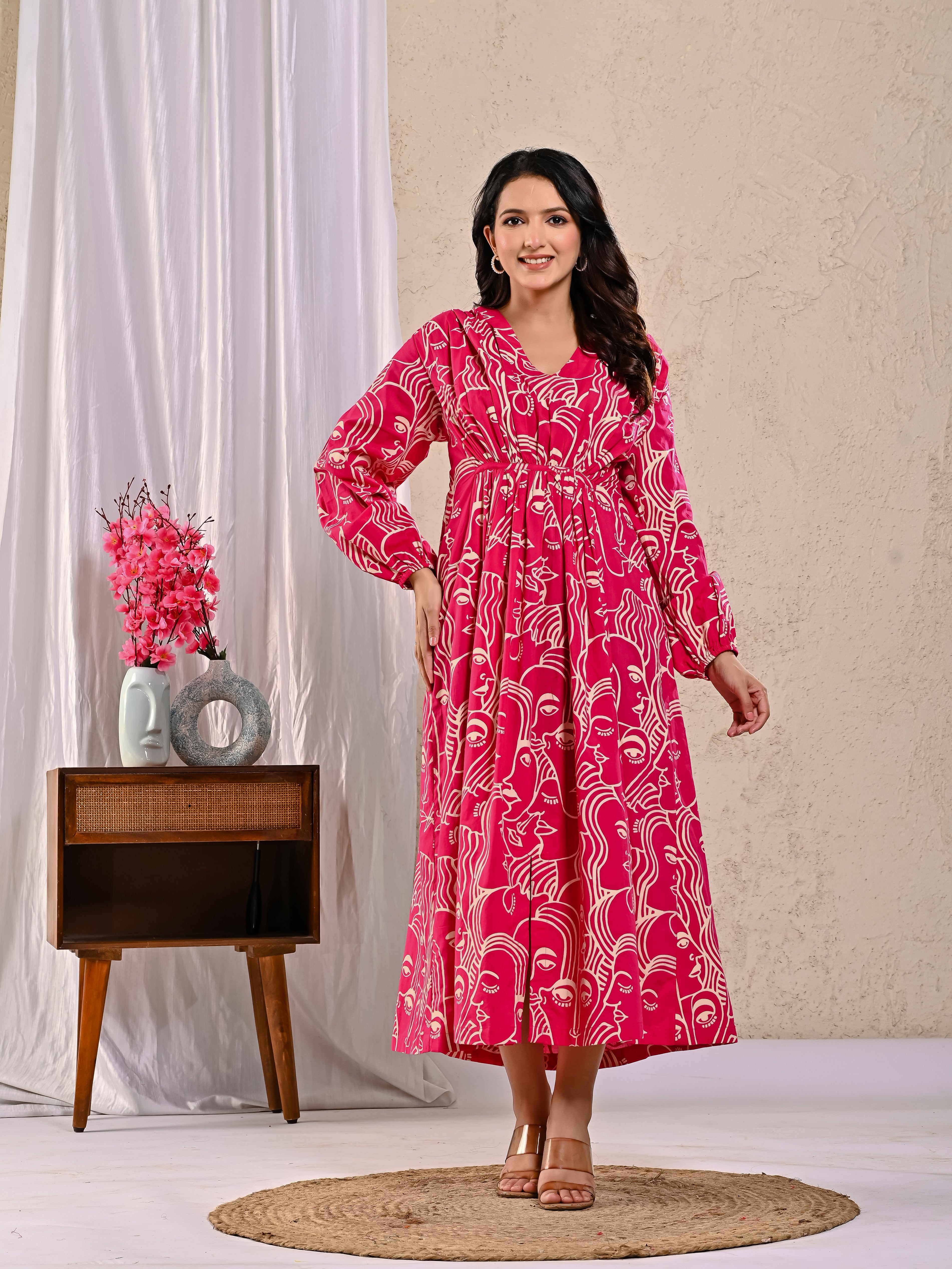 Pink Waves Dress