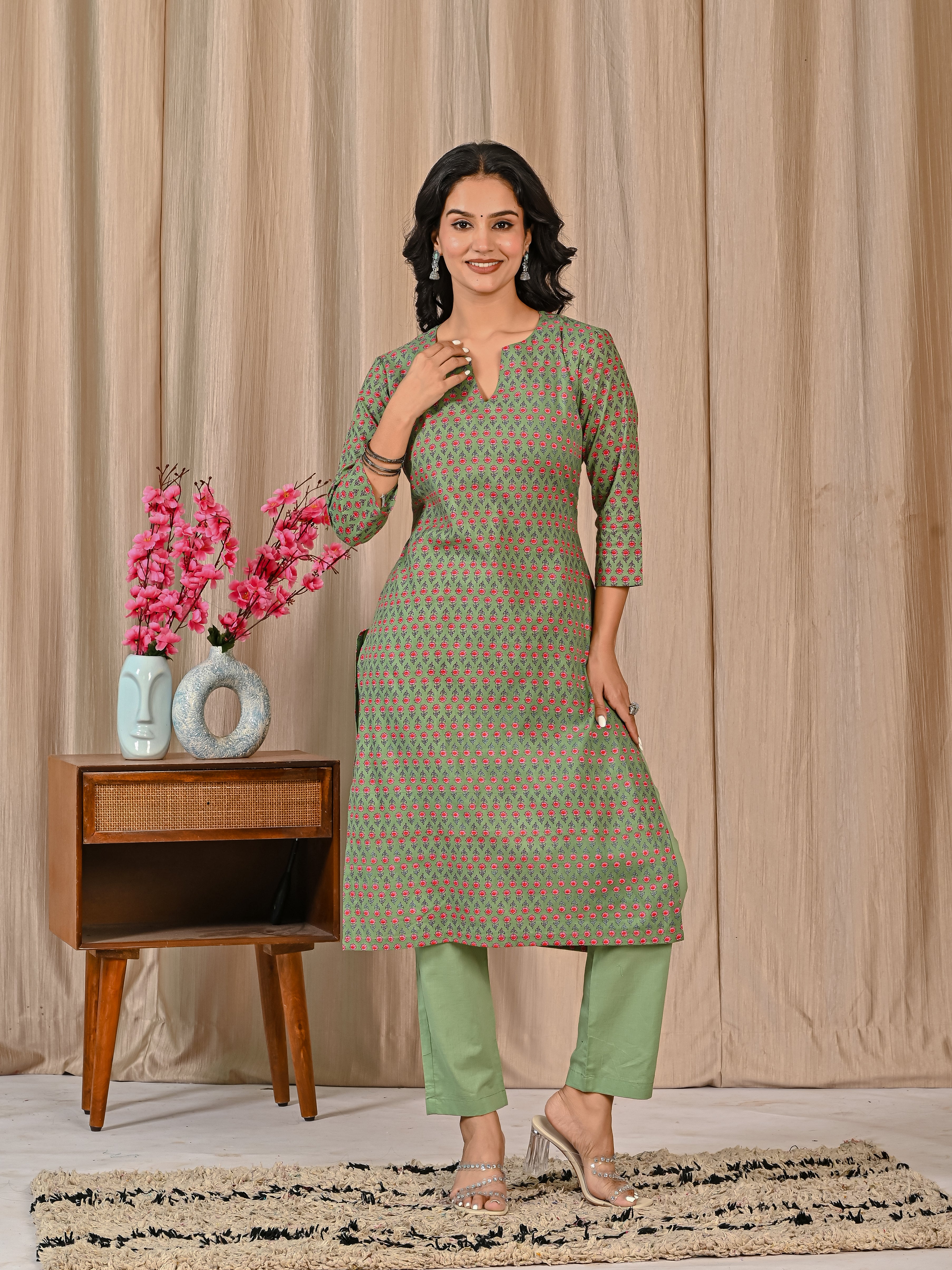 Ethnic Green Co-Ord