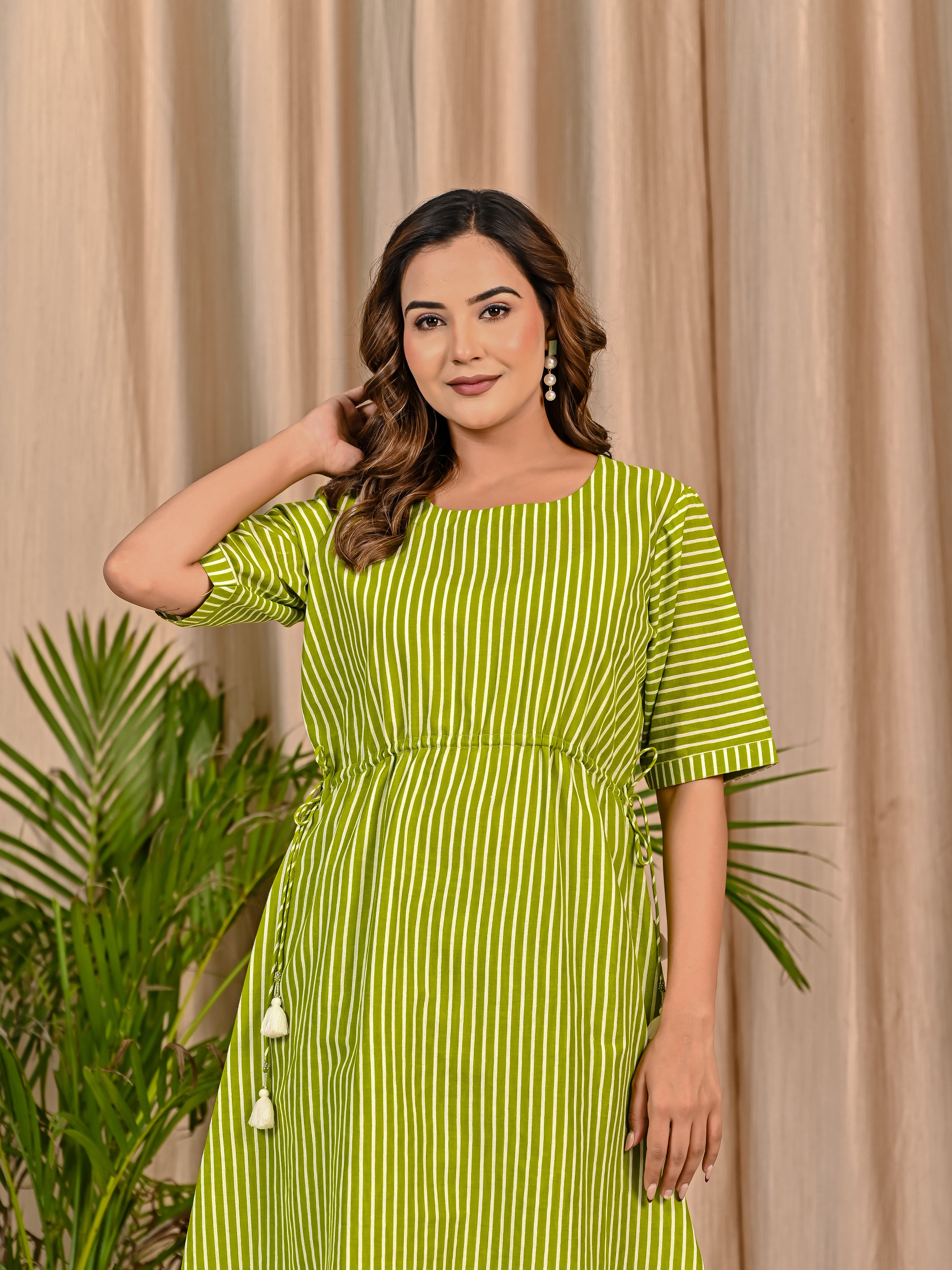 Green Striped Co-Ord