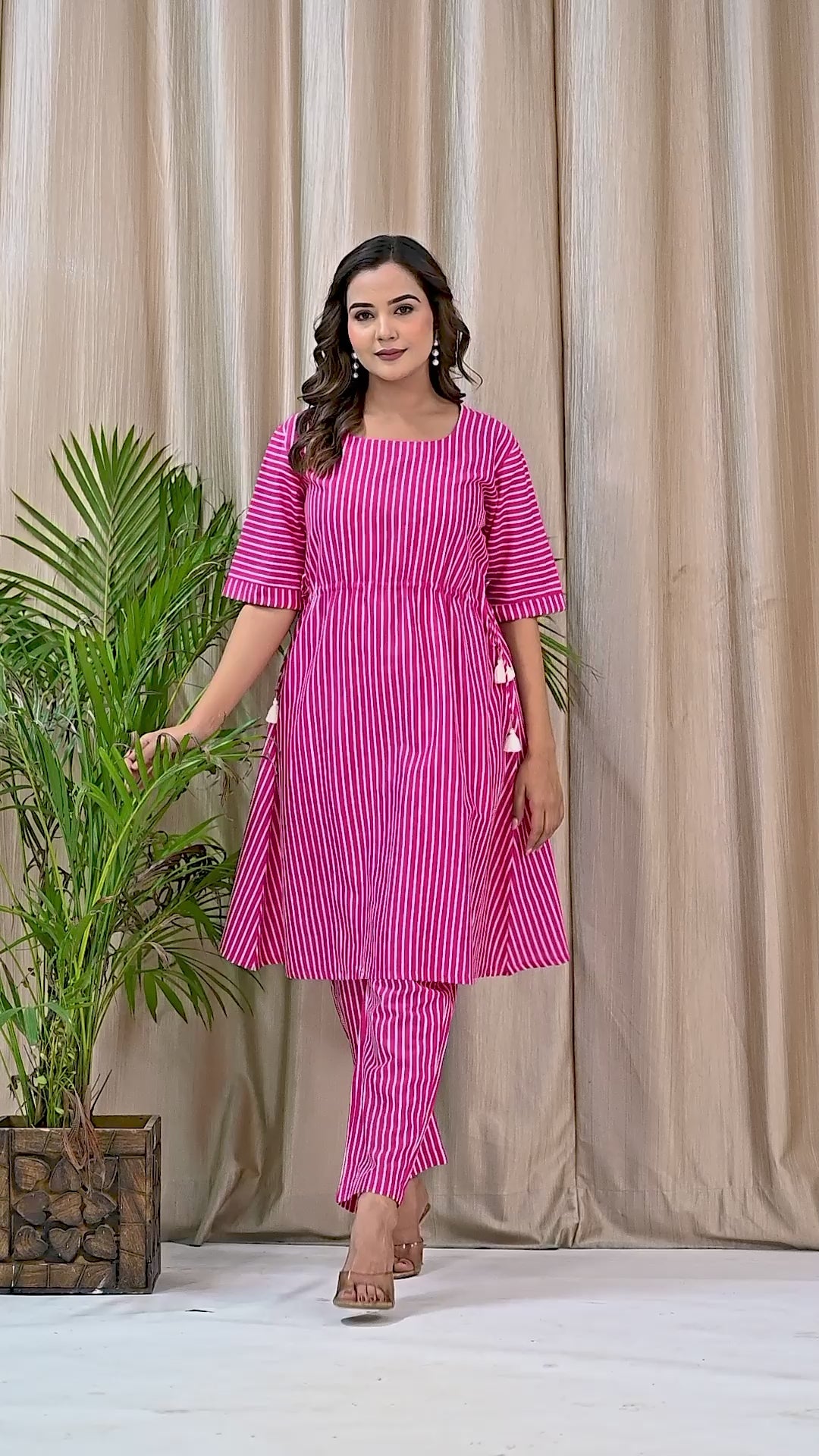 Pink Striped Co-Ord