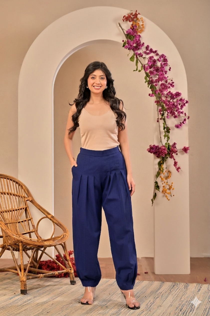 Harem Pants - Navy Blue