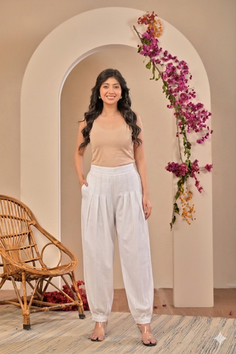 Harem Pants - White