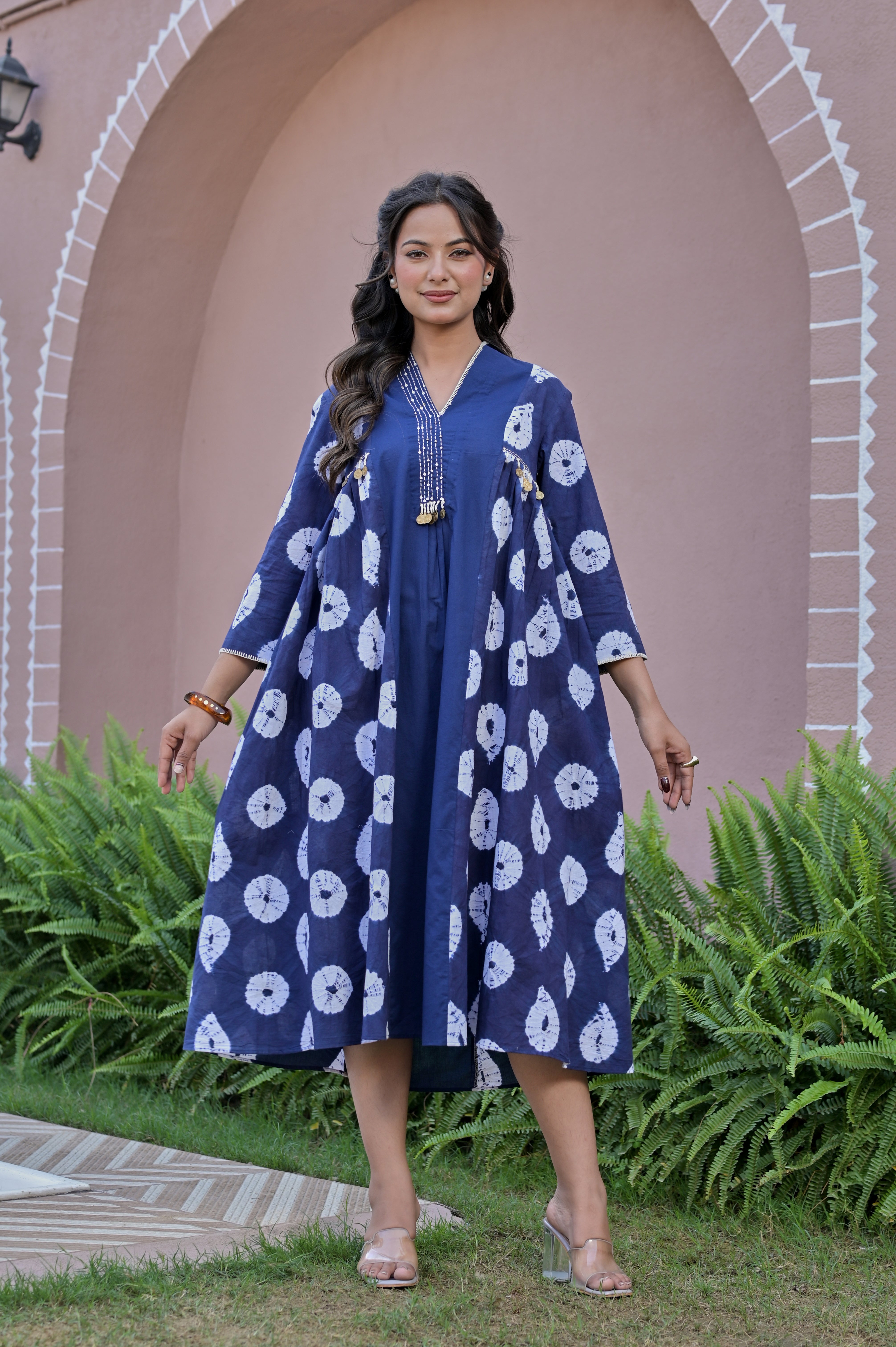 The Midnight Shibori Stitched Column