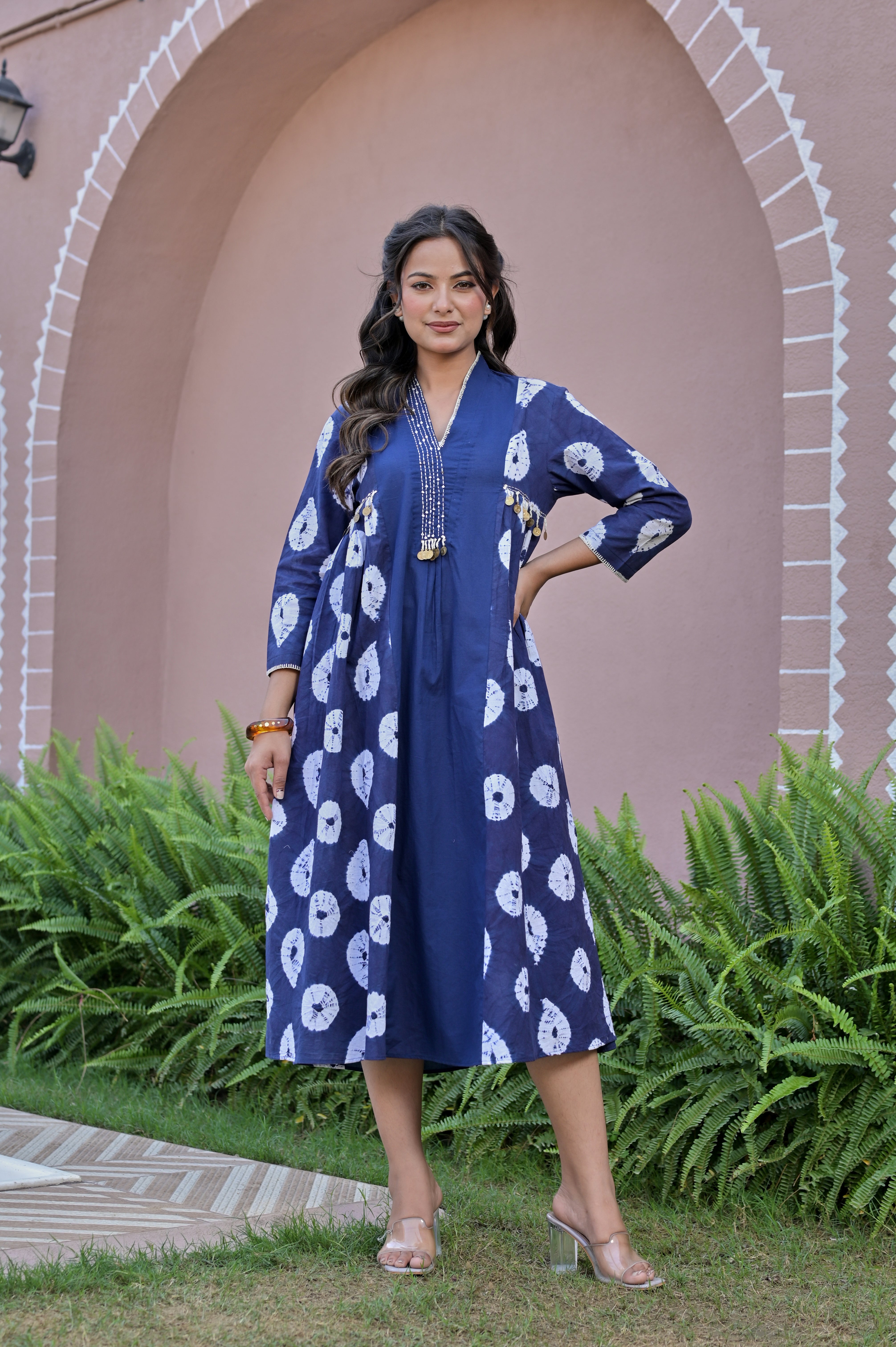 The Midnight Shibori Stitched Column