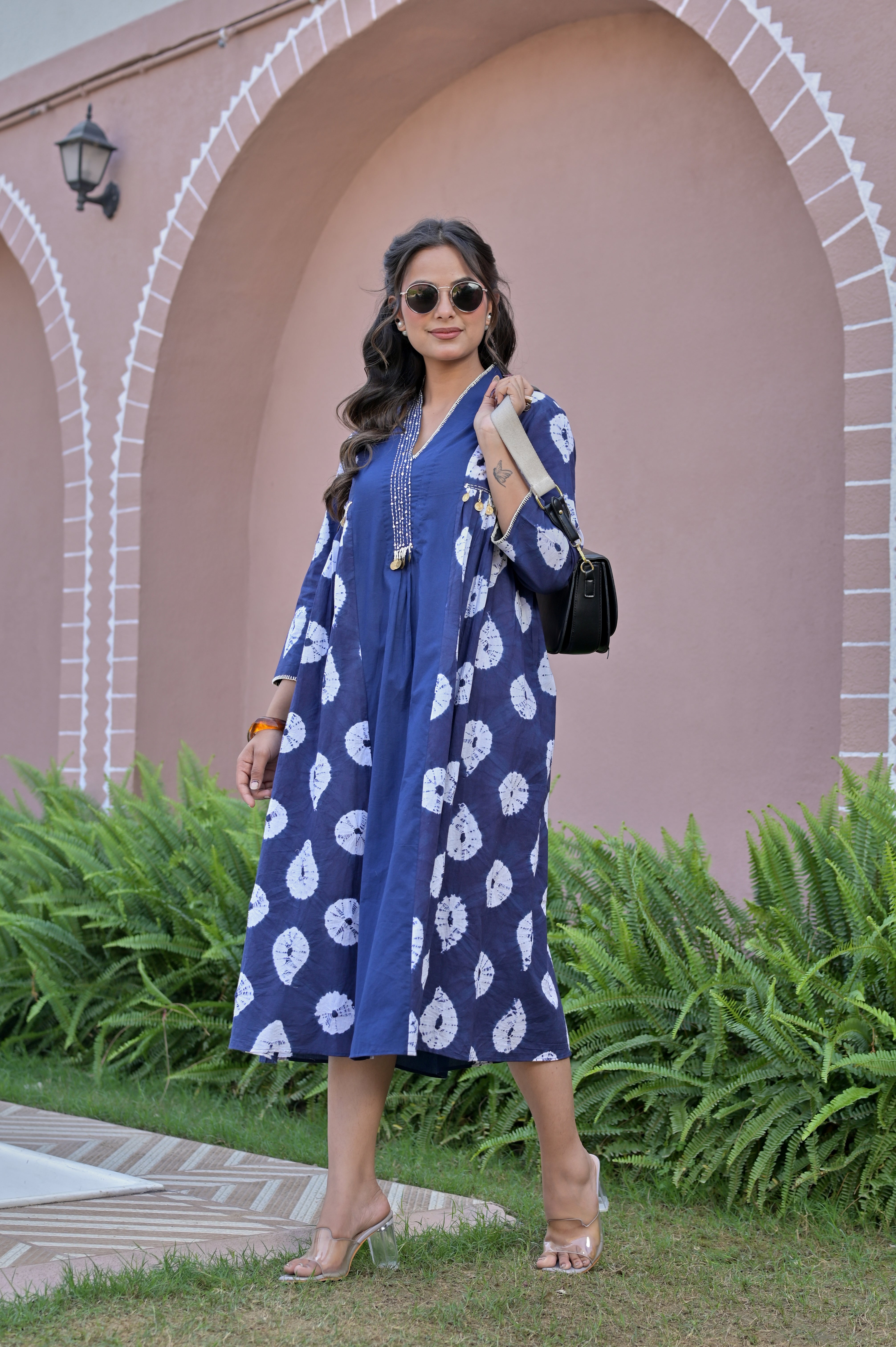 The Midnight Shibori Stitched Column