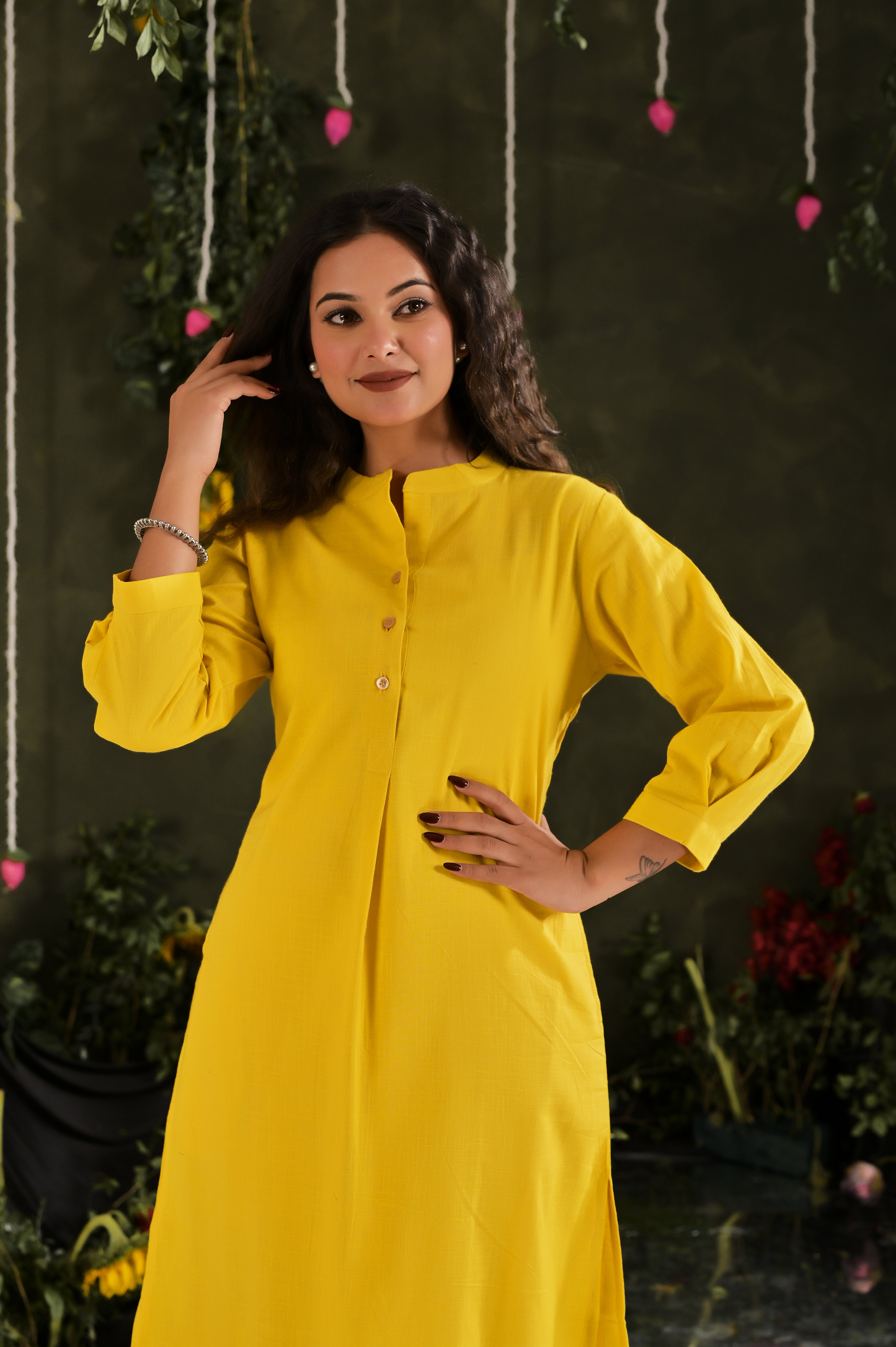 Pleats Kurta Set
