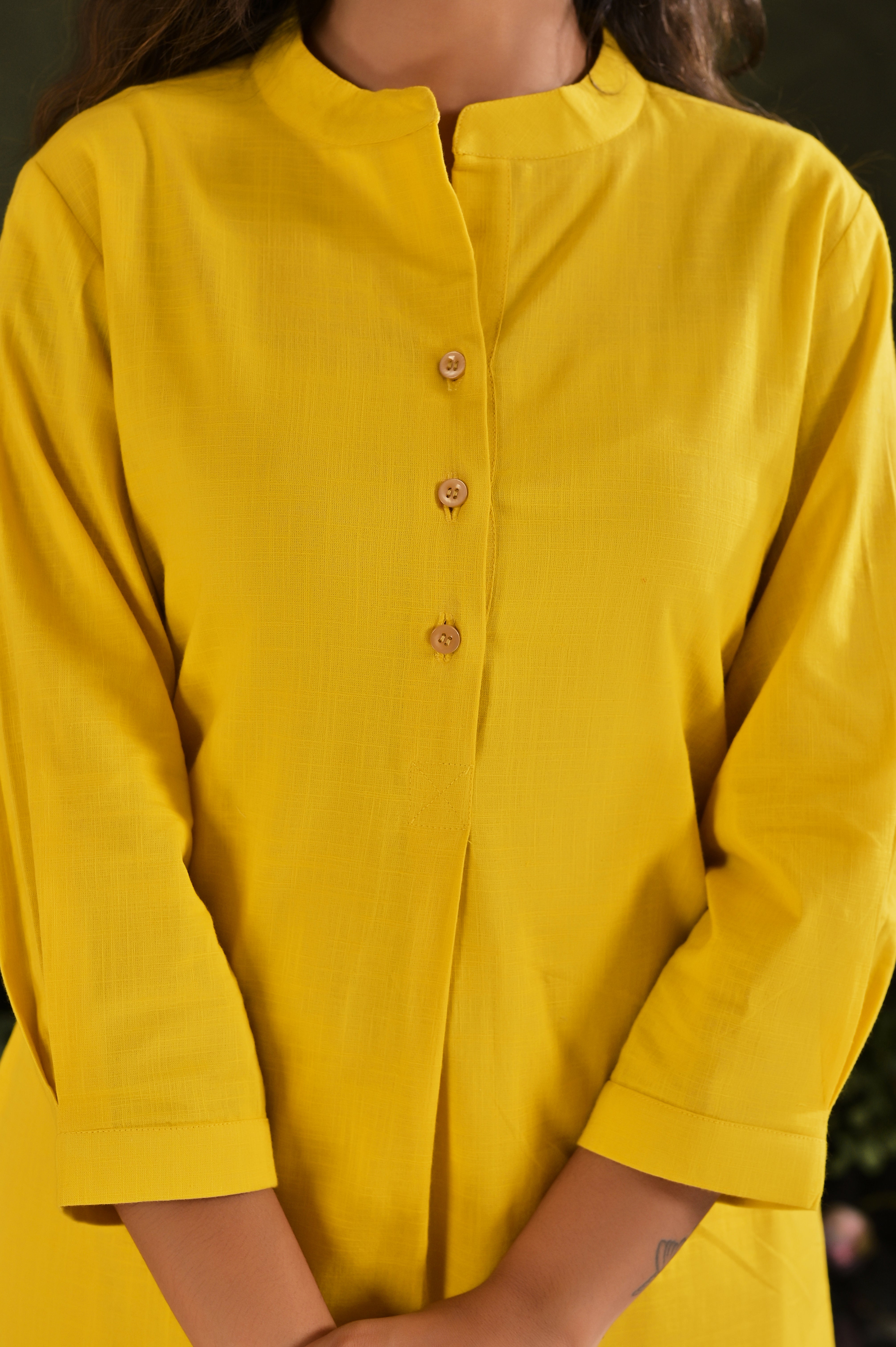 Pleats Kurta Set