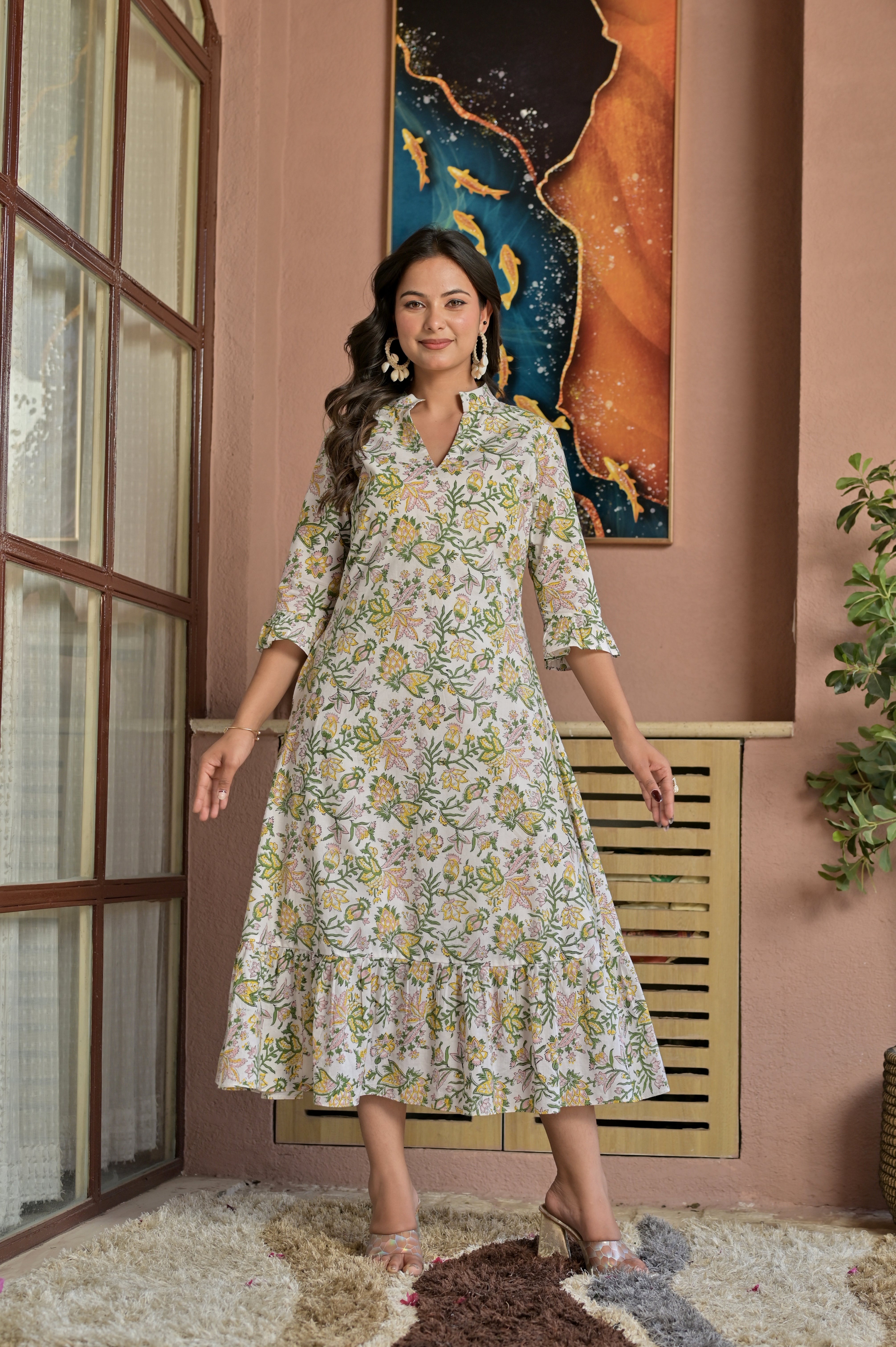 Floral MIDI Dress