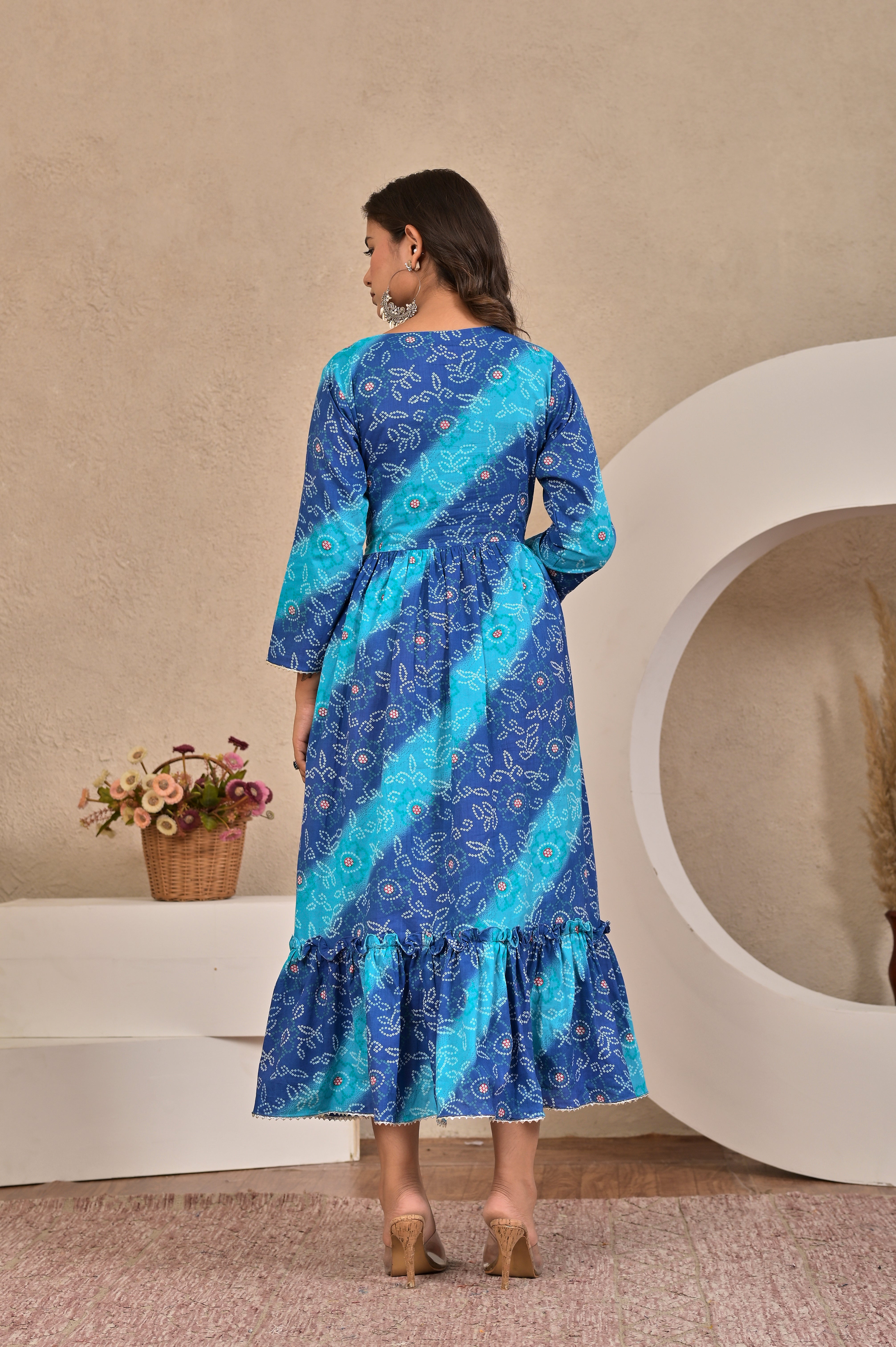 The Noor Collection : Flared Angrakha Fusion Dress