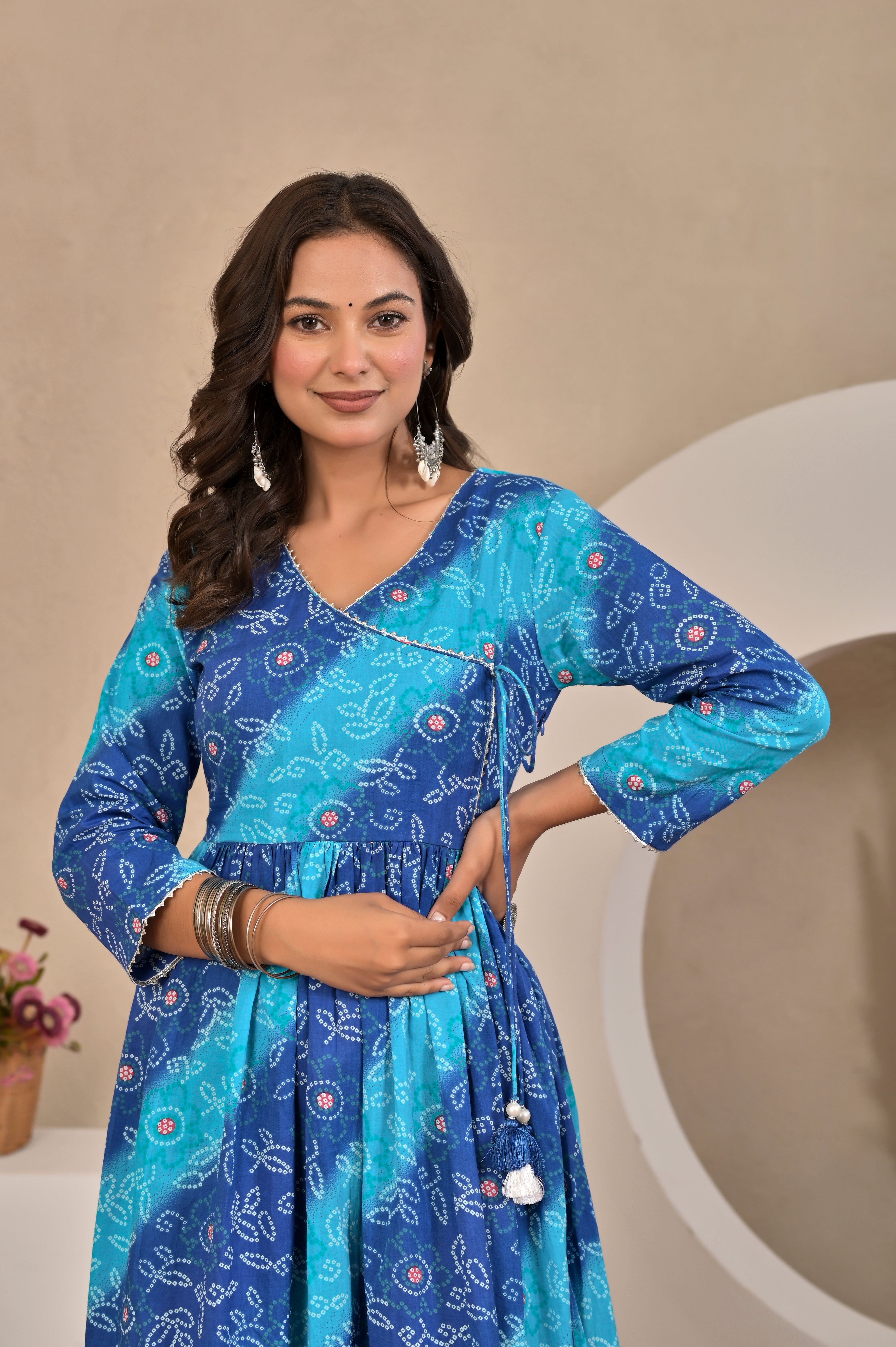 The Noor Collection : Flared Angrakha Fusion Dress