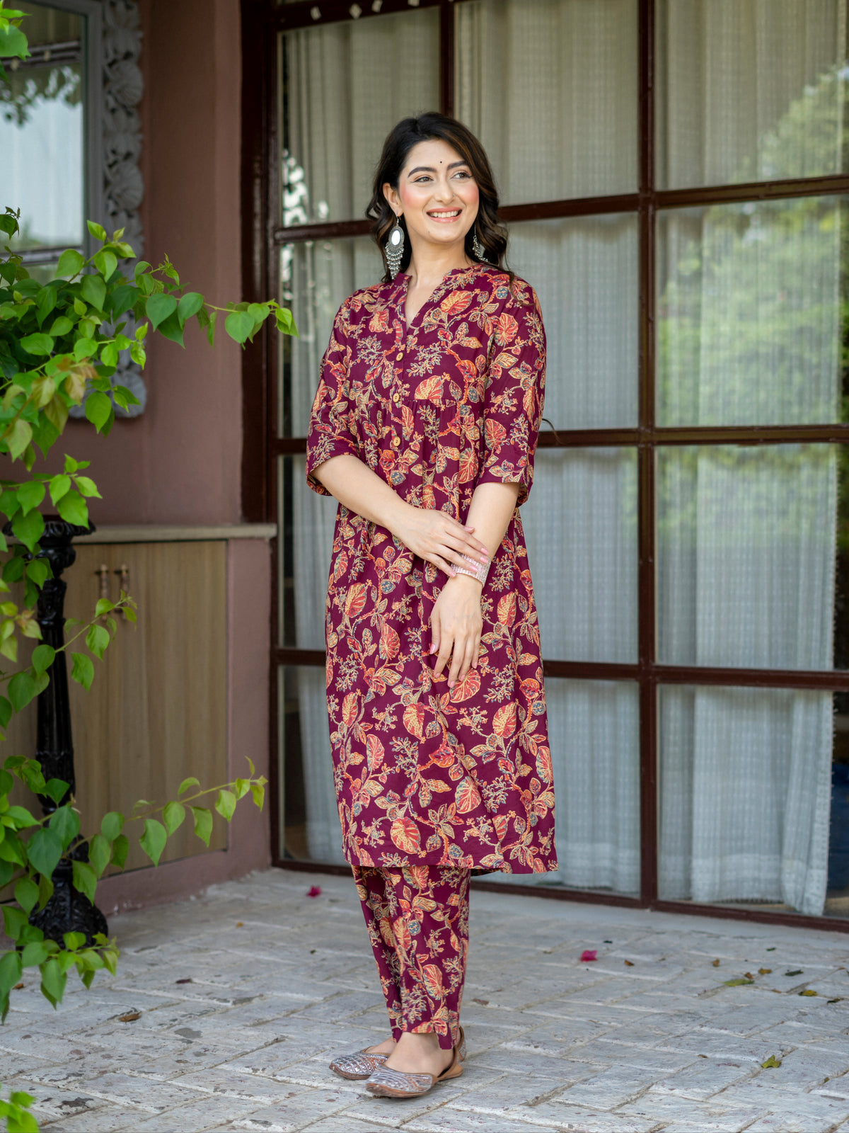 Midnight Lavender Festive Kurta Set