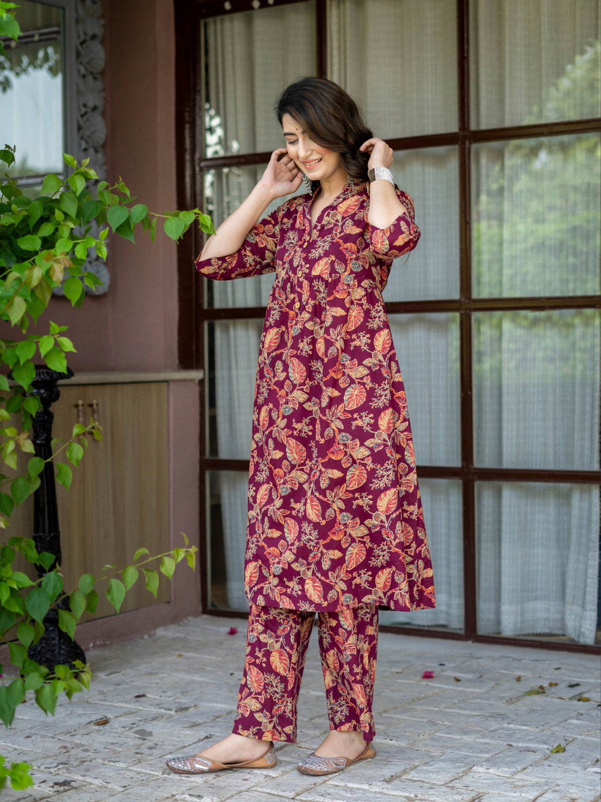 Midnight Lavender Festive Kurta Set