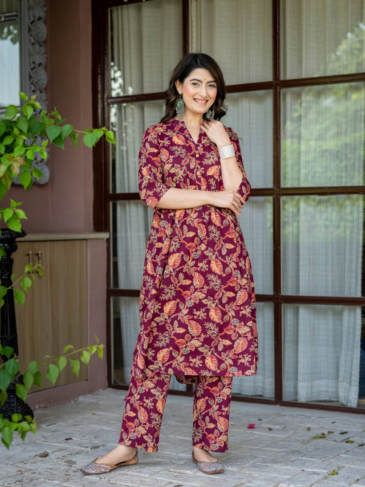 Midnight Lavender Festive Kurta Set