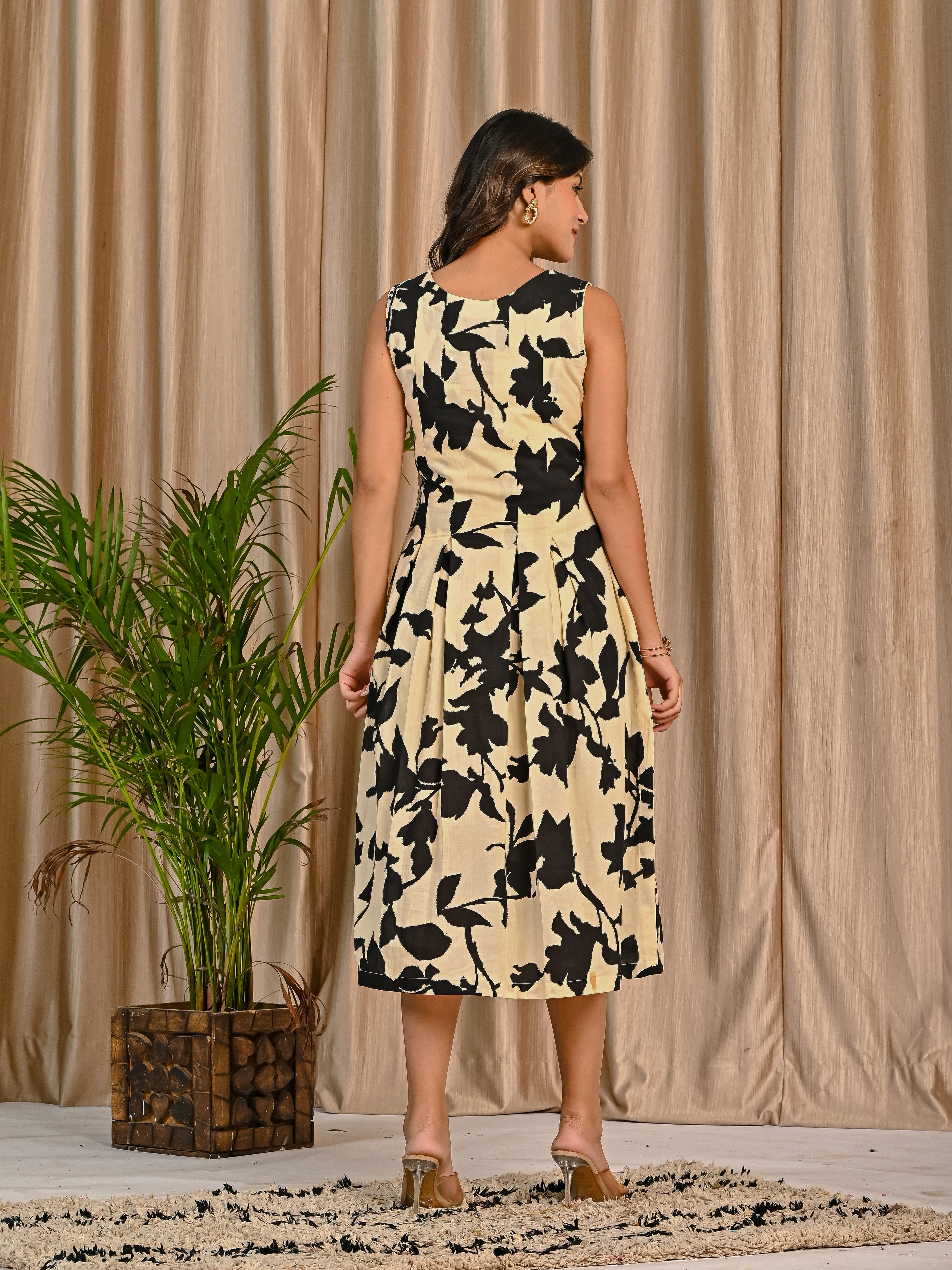 Monochrome Patch Dress