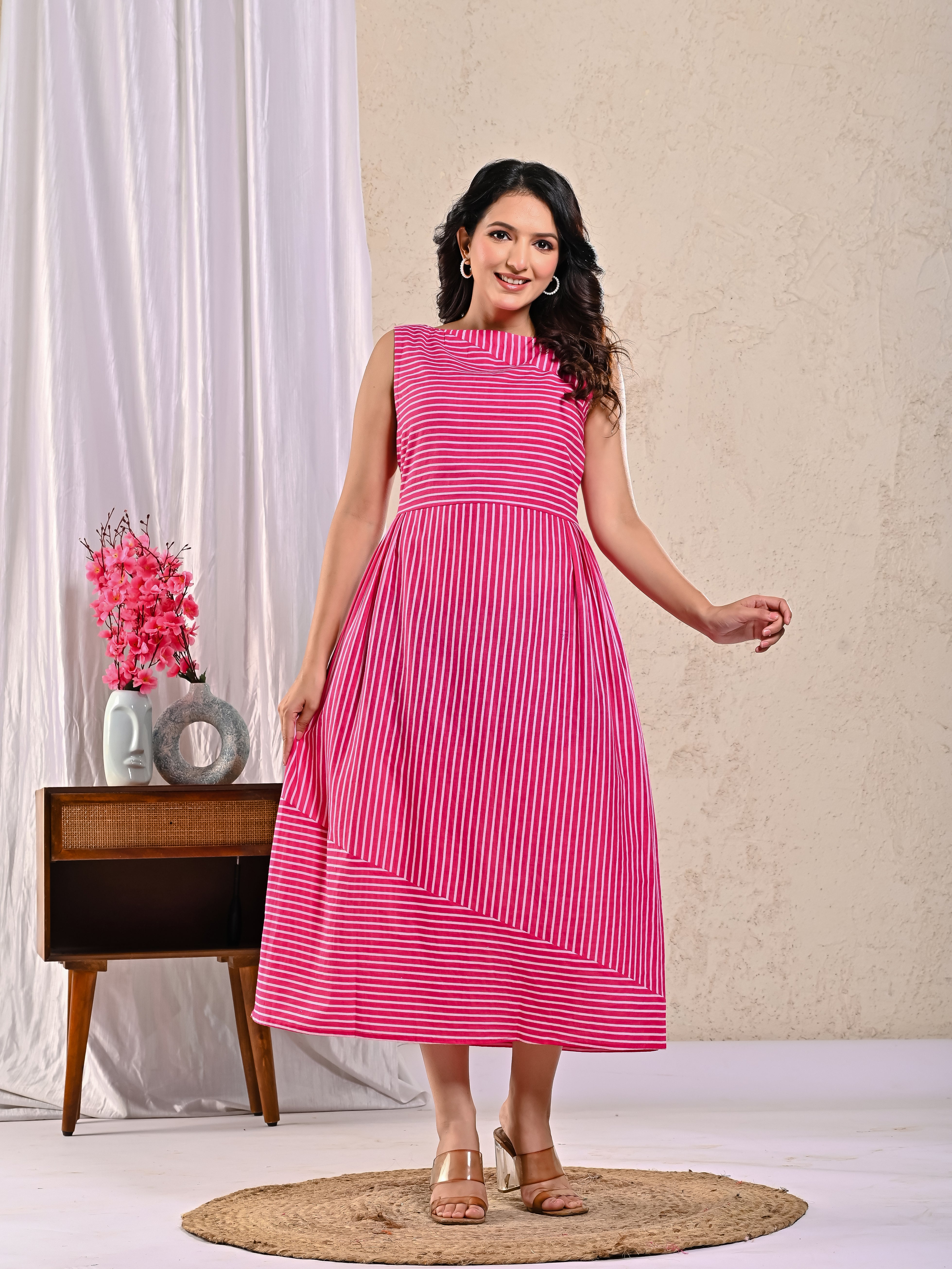 Pink A-Line or Skater Dress