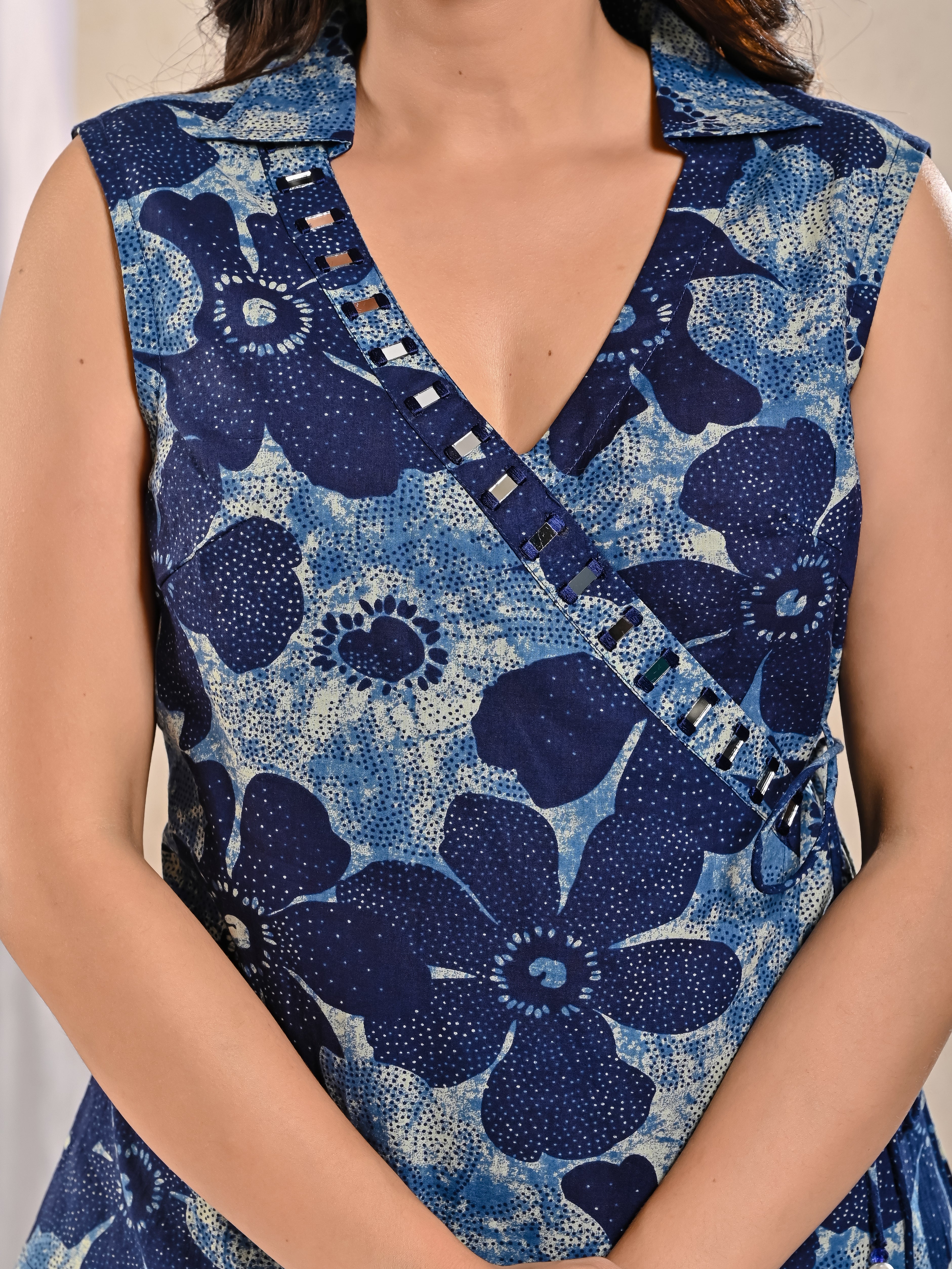 Indigo Mirrorwork Co-Ord