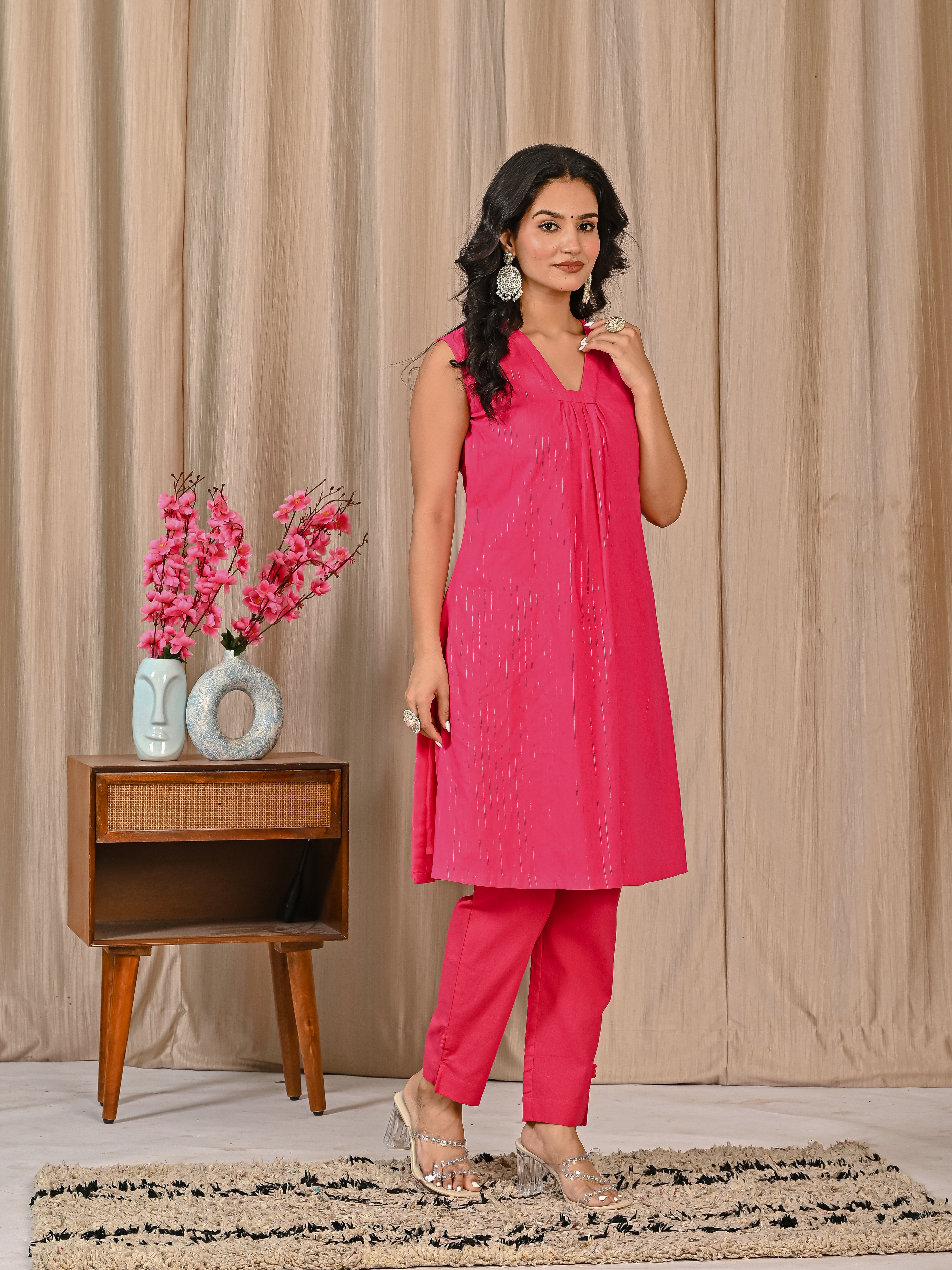 Pink Ethnic Co-Ord Set