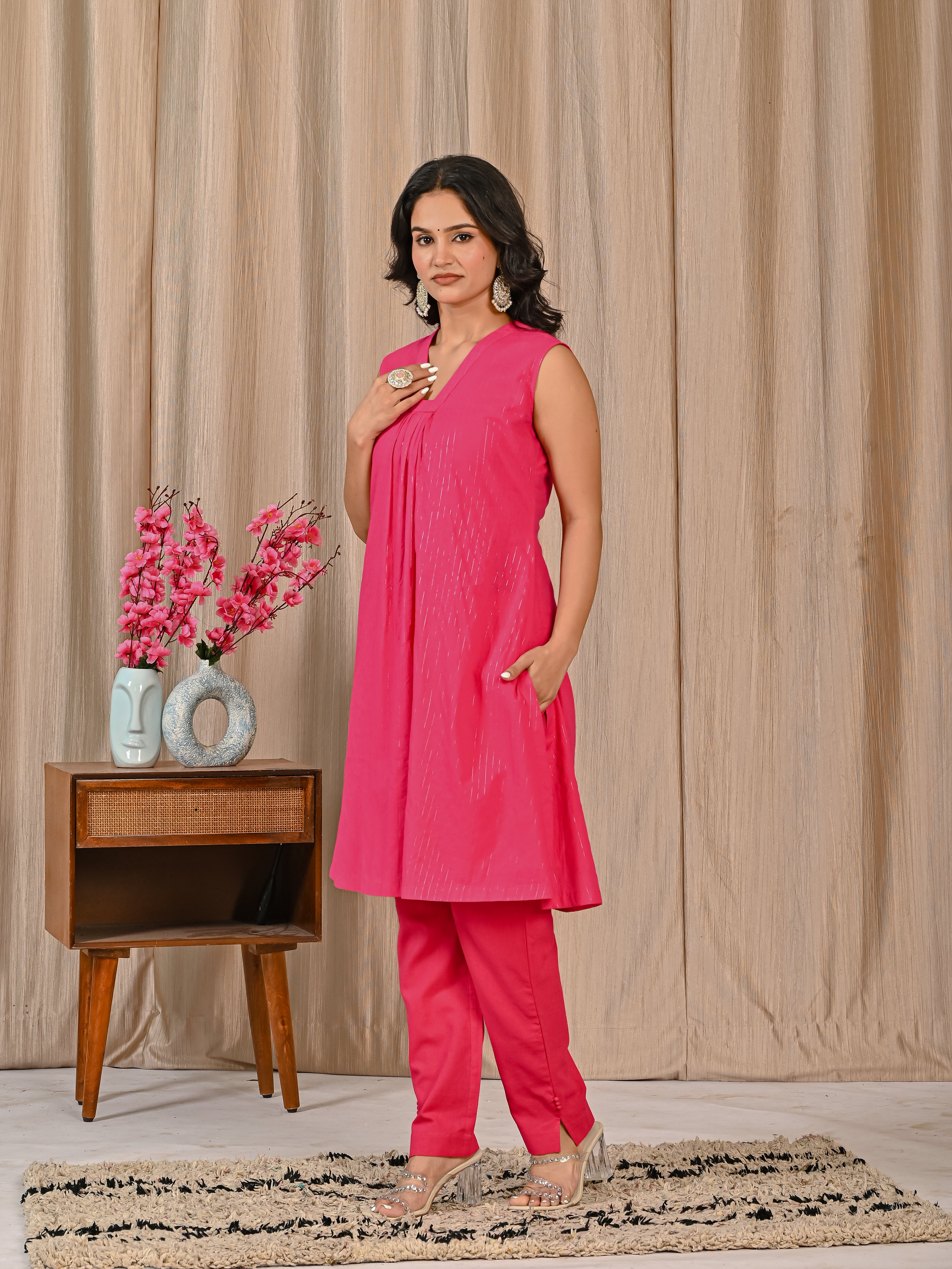 Pink Ethnic Co-Ord Set