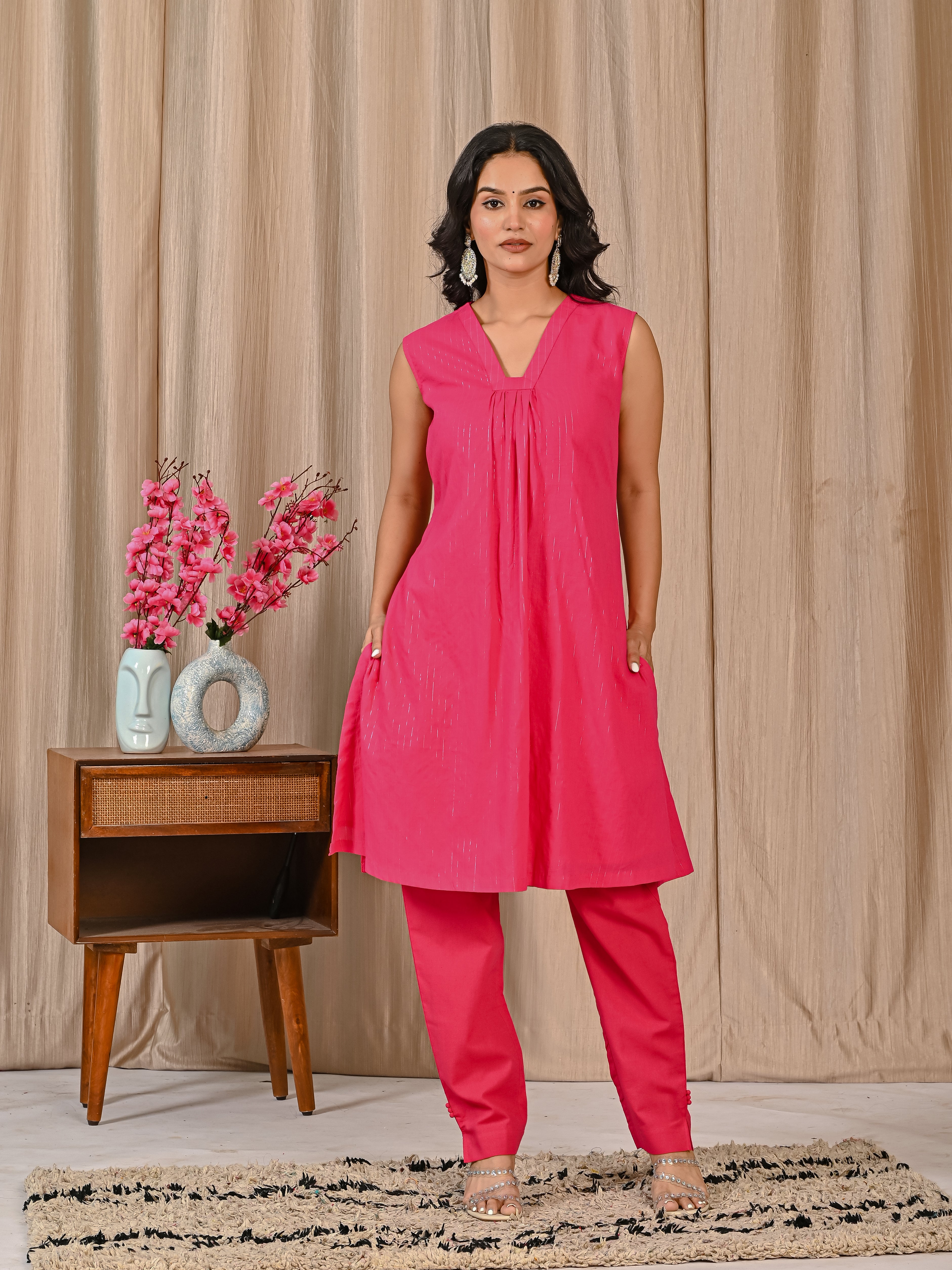 Pink Ethnic Co-Ord Set