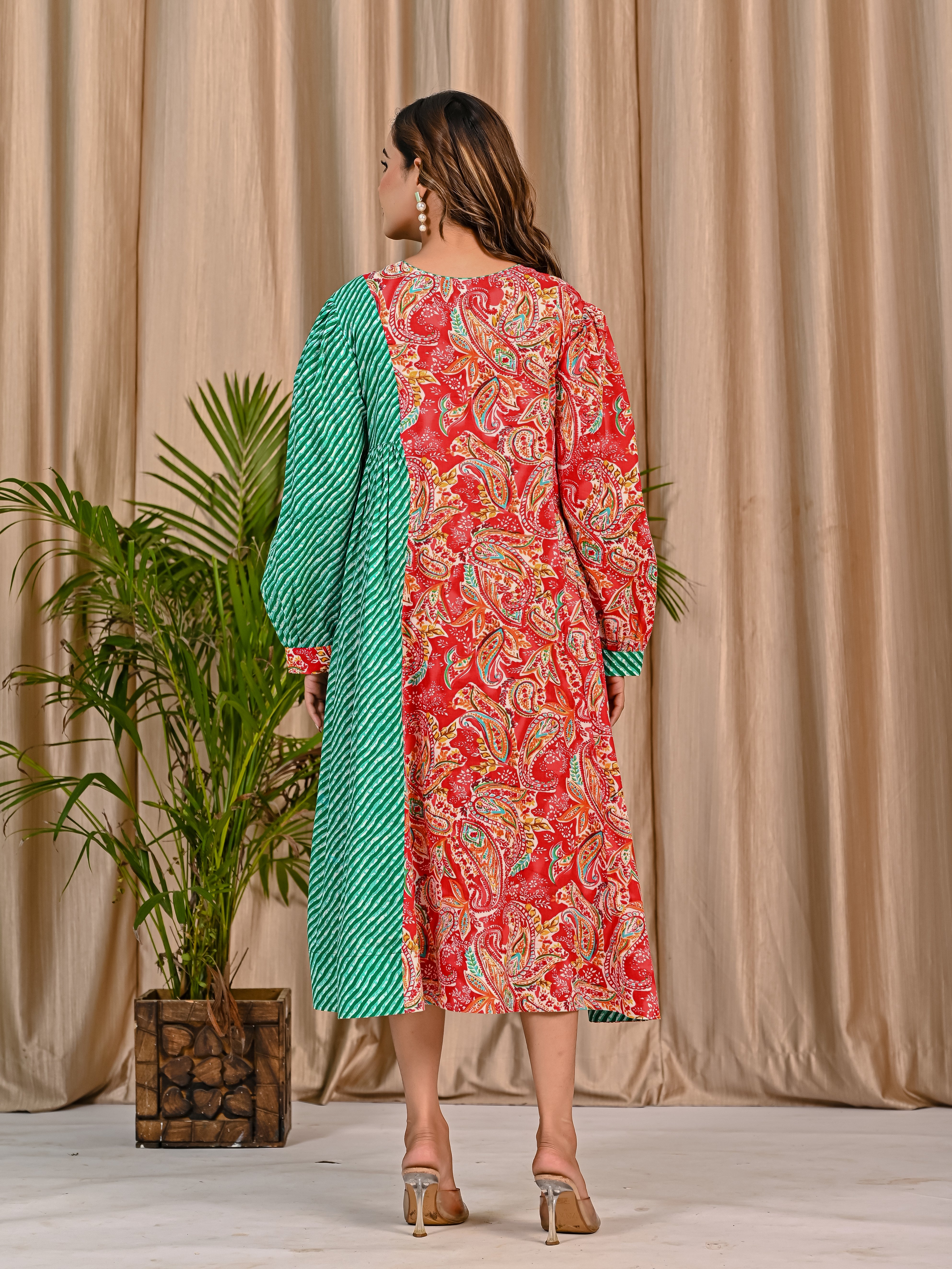 Printed Dress With Leahariya