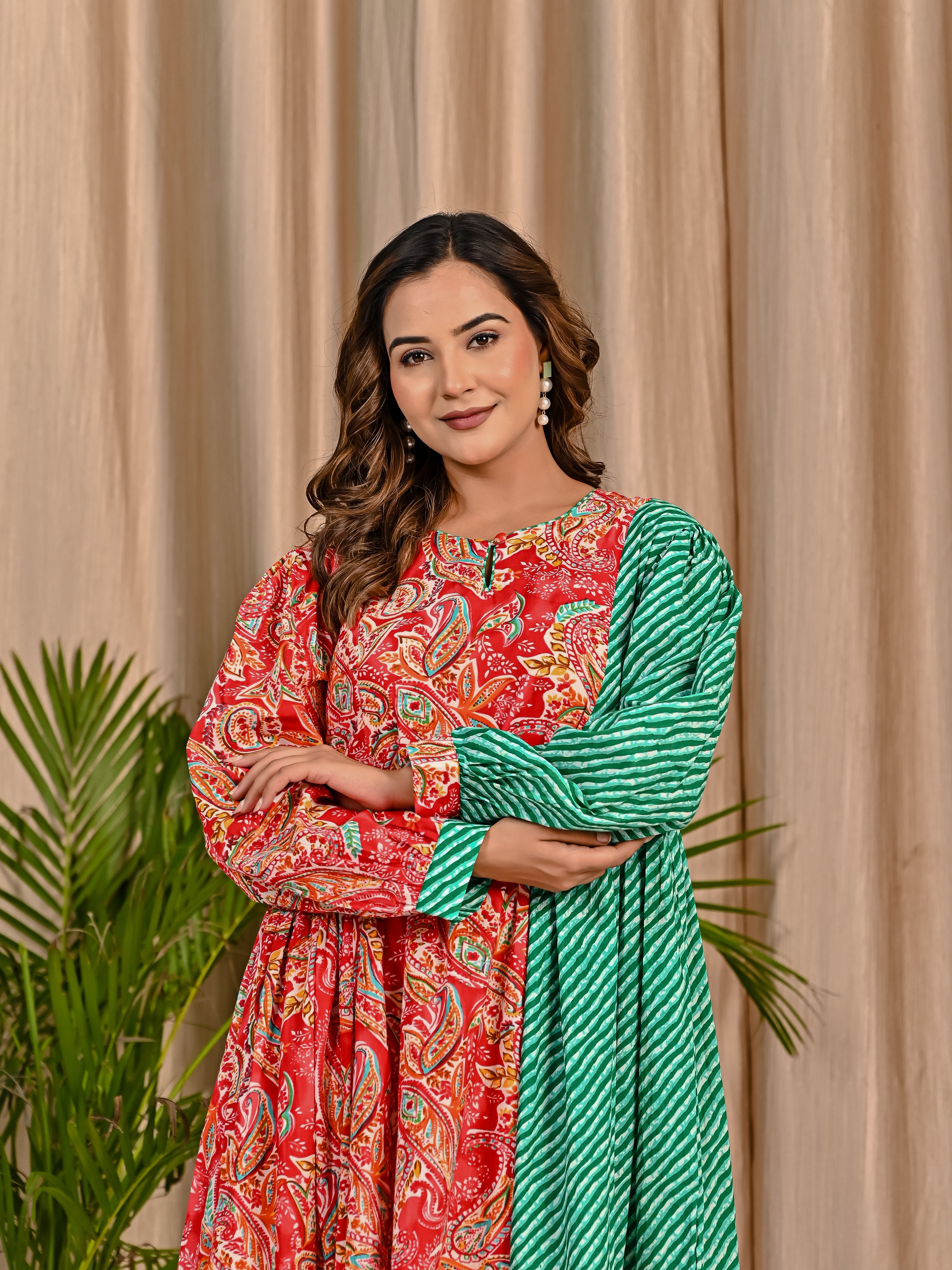 Printed Dress With Leahariya