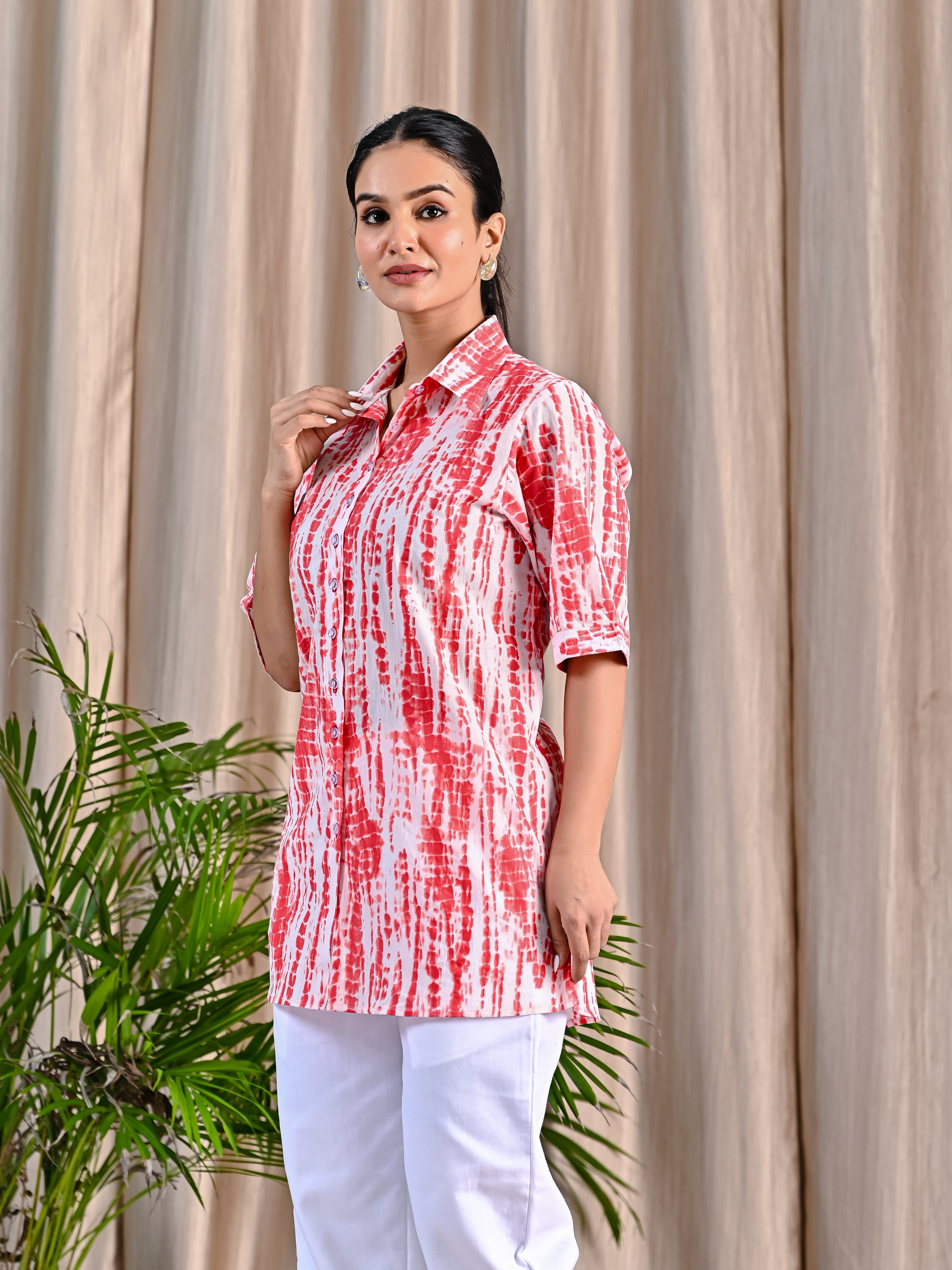 Cotton Red and White Combo