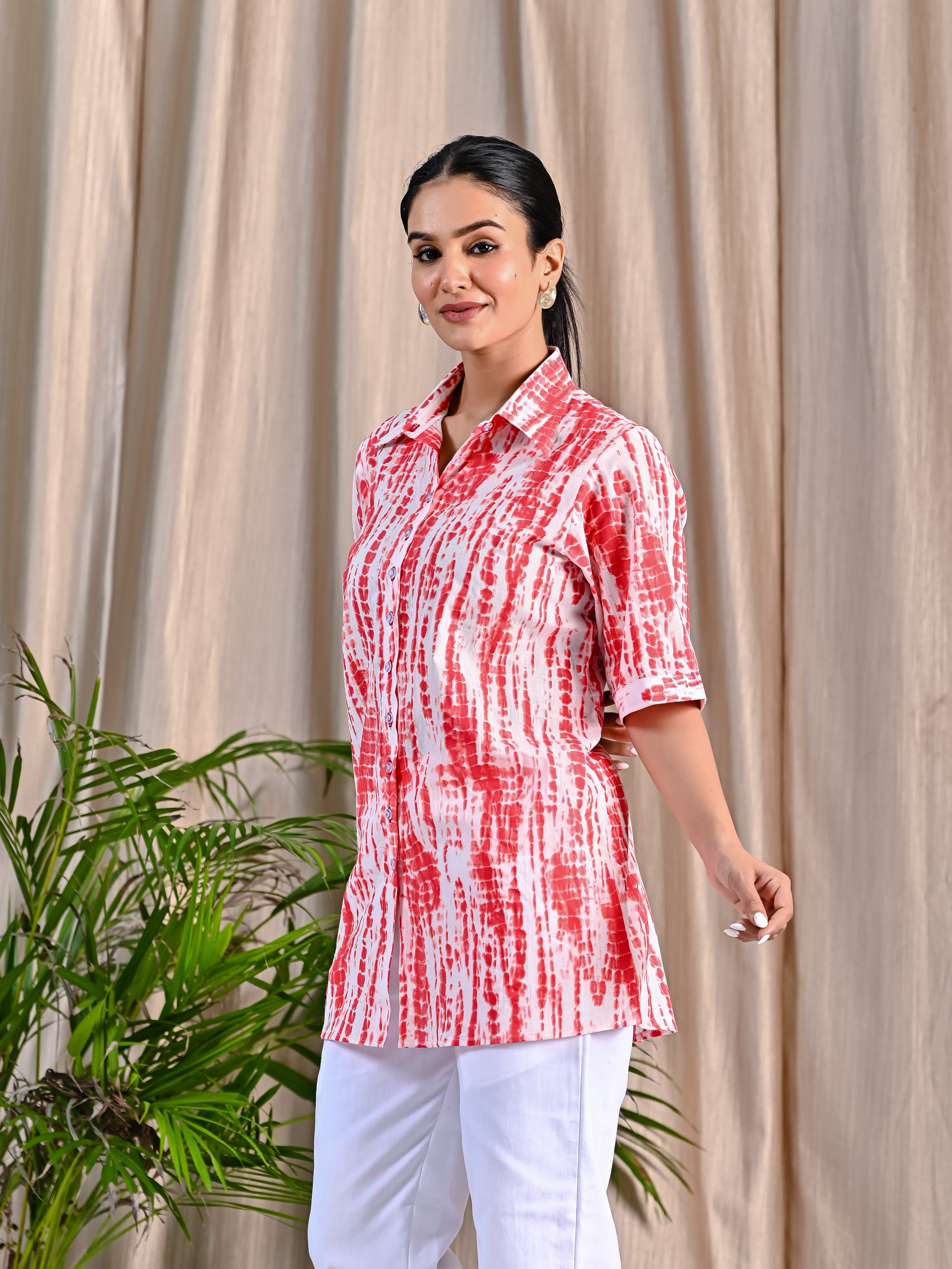 Cotton Red and White Combo