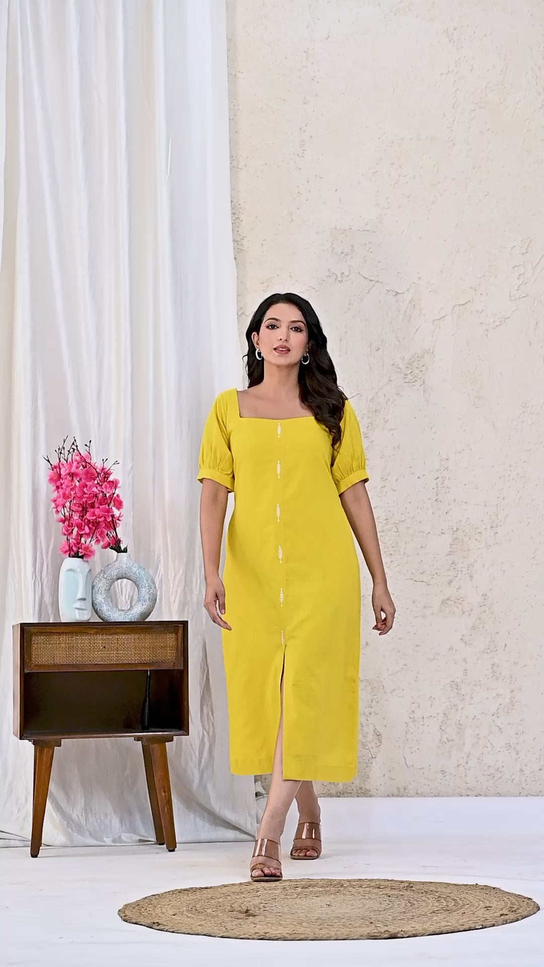 Hand Embroidered straight dress