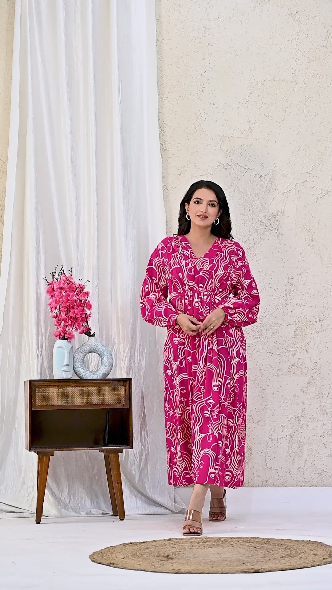 Pink Waves Dress